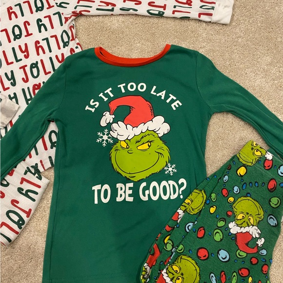 Carters Christmas Pajama Bundle! Girls Size 10 - Picture 3 of 8